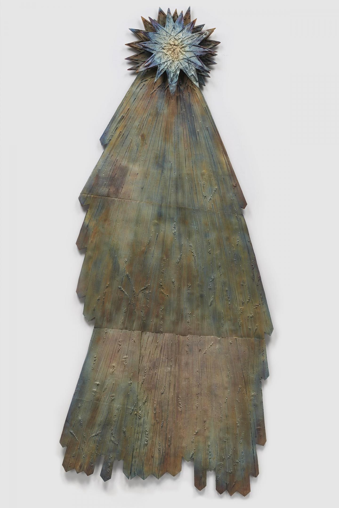 Kiki Smith, Sungrazer VI, 2019, bronze, 93" × 40" × 2-3/4" (236.2 cm × 101.6 cm × 7 cm), Edition of 3 + 1 AP © Kiki Smith
