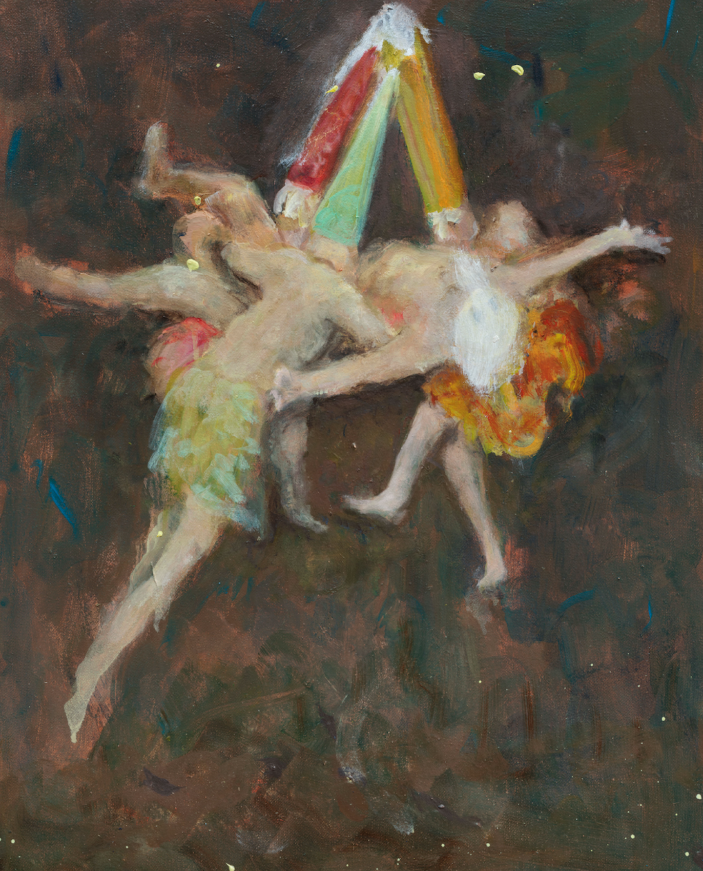  Valérie Favre, Les sorcières de Goya/Hexenflug, Huile sur toile, 50x40 cm, 2020