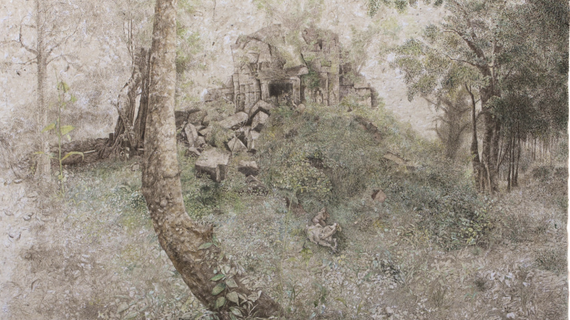 Io à Angkor ©Margherita del Bazo
