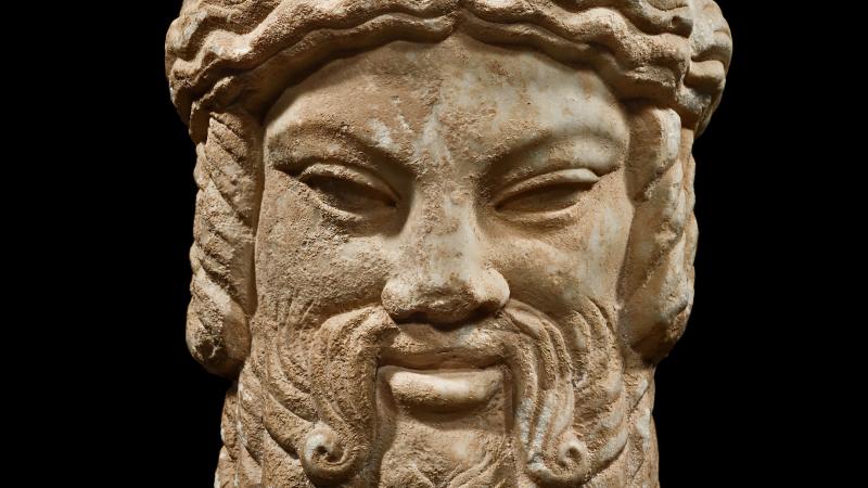 BACCHUS, Art romain, 1er s. av. J.-C. – 1er s. apr. J.-C. marbre H : 21.5 cm