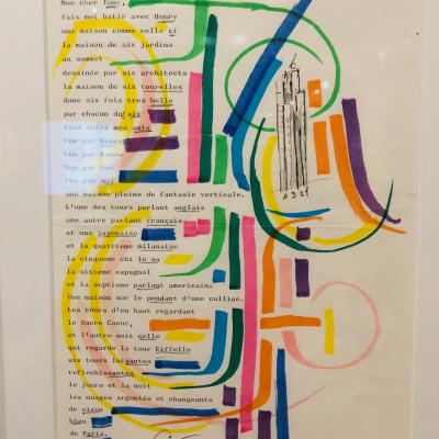 Lettre dessinée à Tony Bouilhet, 1974