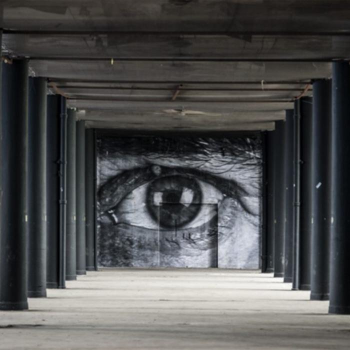 JR, The wrinkles of the city, Istanbul, Hasan Saltik Eye, Turkey, 2015, 125x187.5 cm