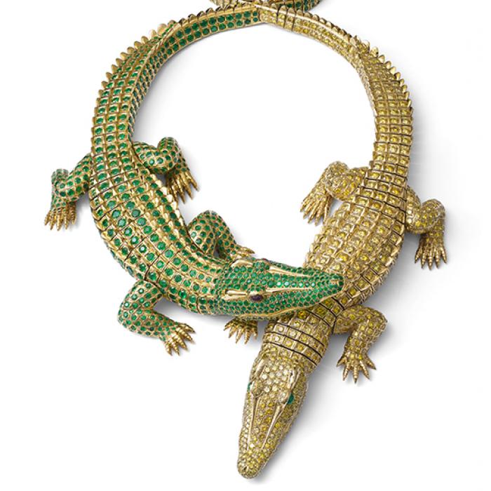 Collier Crocodiles, 1975, Commande de Maria Félix
