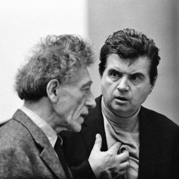 ALBERTO GIACOMETTI UND FRANCIS BACON, 1965 Tirage gélatino-argentique © Graham Keen