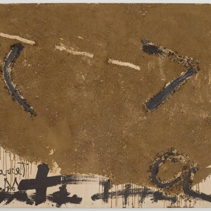 Antoni Tàpies, Terra del Montseny, 2008, ©PaceGallery