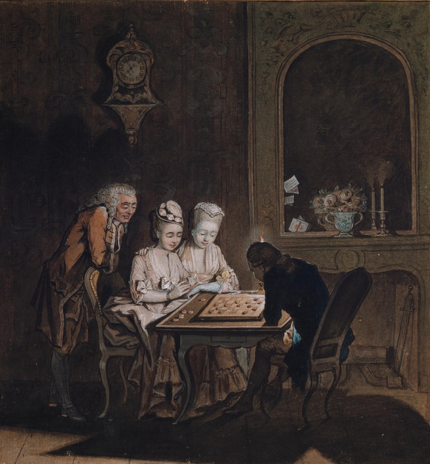 Jacques-Antoine Arlaud, La partie de dames - photo ©jean-Marc Yersin