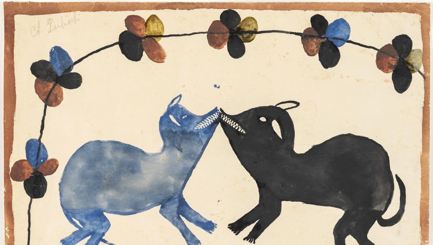 Albert Lubaki, aquarelle, 1929 @MAH