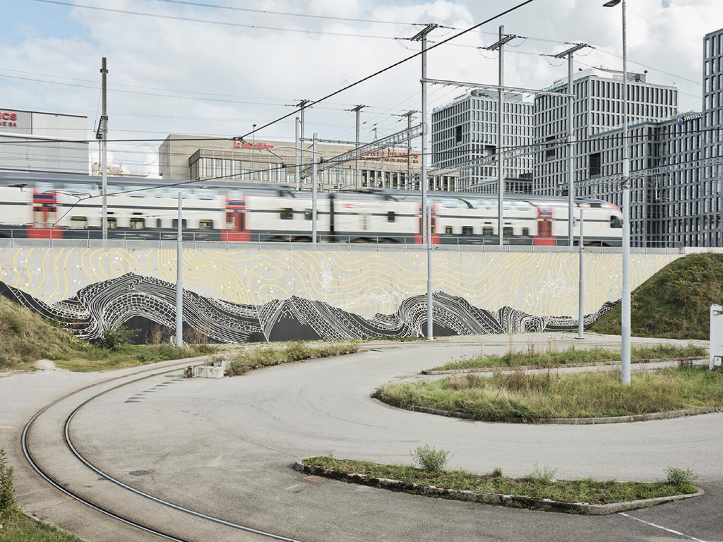 Ligne de Terre, Benoît Billotte, Pont-Rouge, Terminus du tram 17, ©Nicolas Delaroche