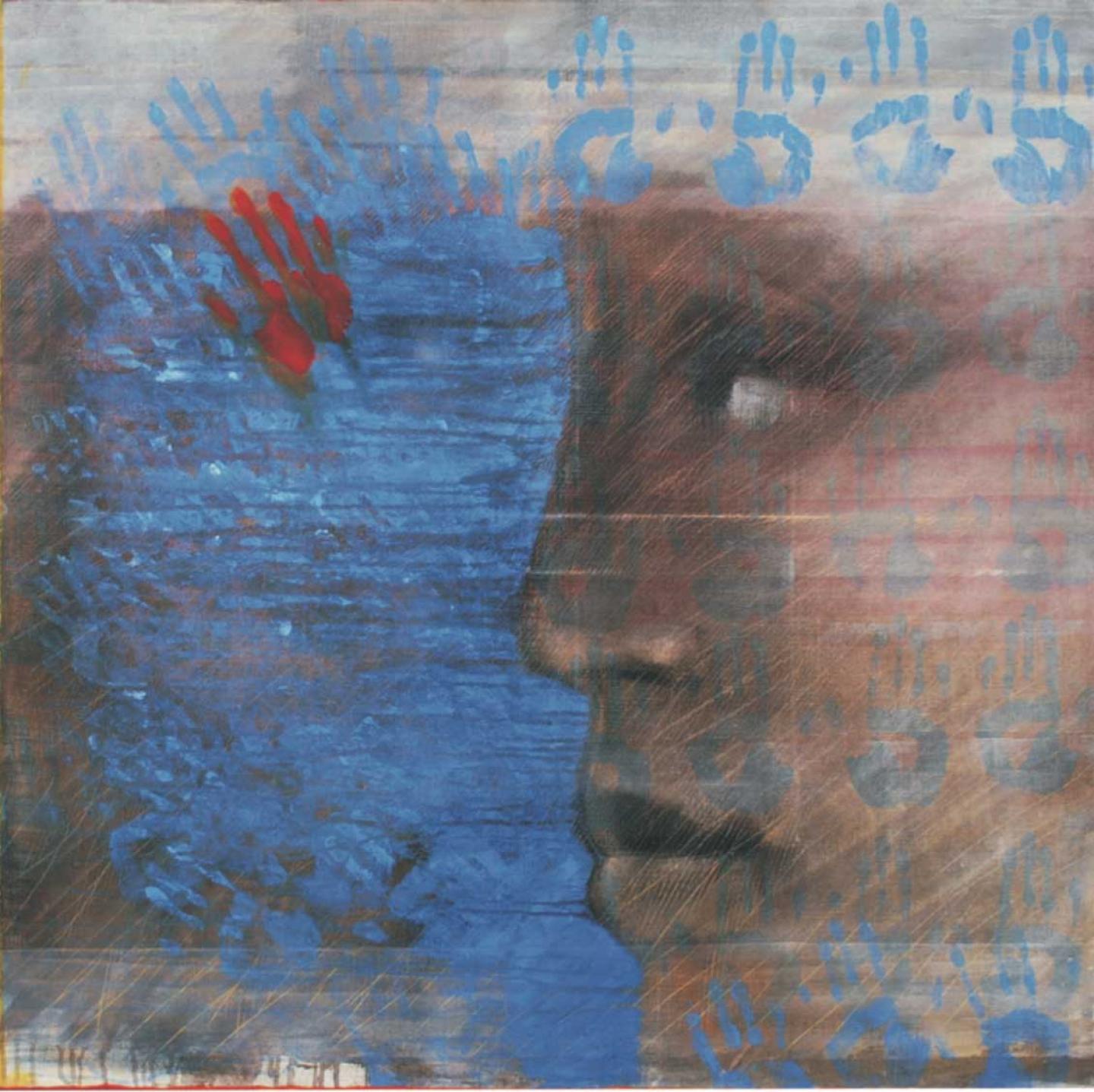 mains d’oeuvre - 2008 - 100 x 100 cm - acrylique, encre et pigment sur lin