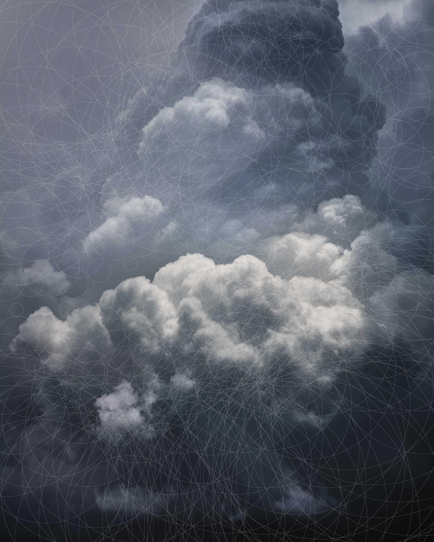 Trevor Paglen  CLOUD #865 Hough Circle Transform, 2019 Dye sublimation print 60 x 48 in.  ©Trevor Paglen Courtesy of: the Artist and PACE Gallery