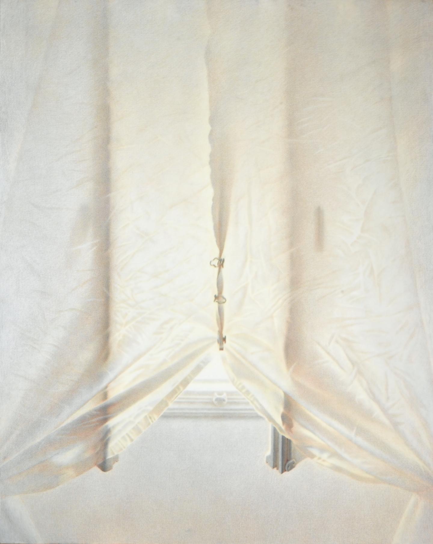 Window, 1998, pencil on canvas, 220 x 175 cm