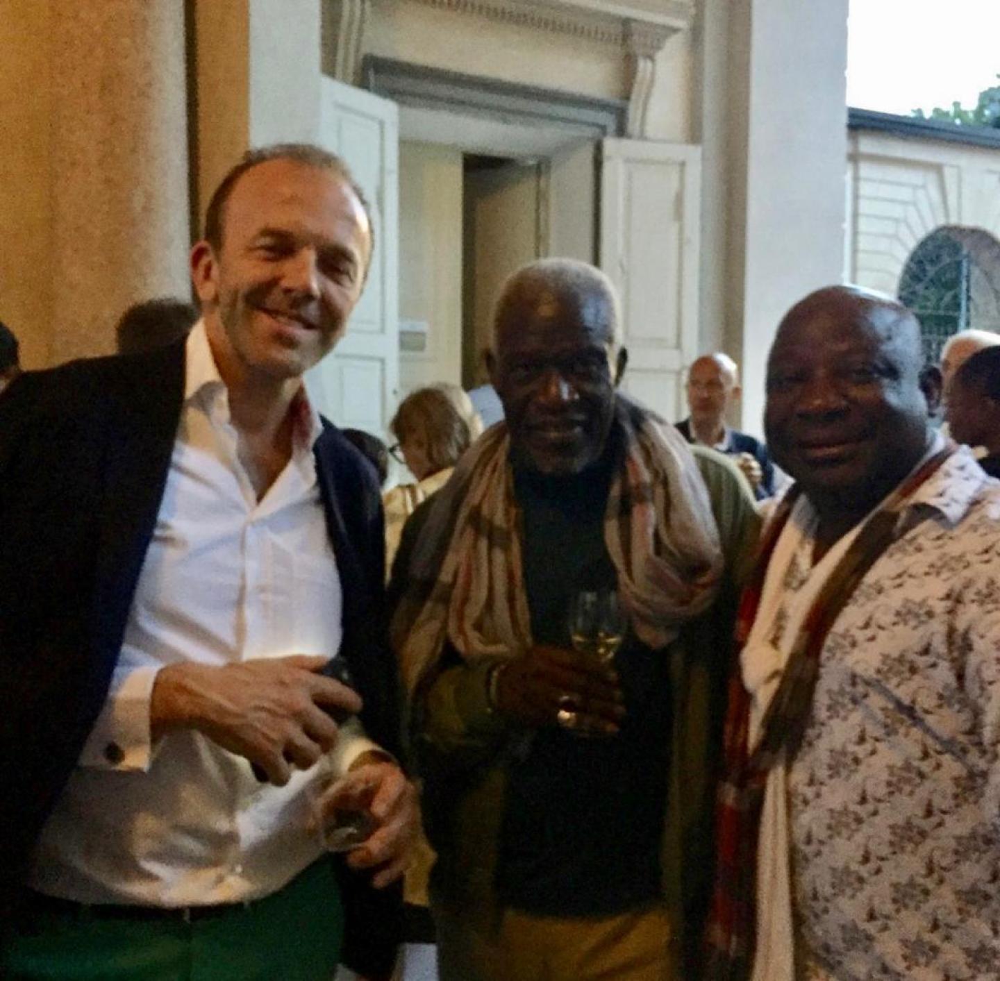 Thierry Barbier-Mueller, Barthelemy Toguo et Georges Adeagbo