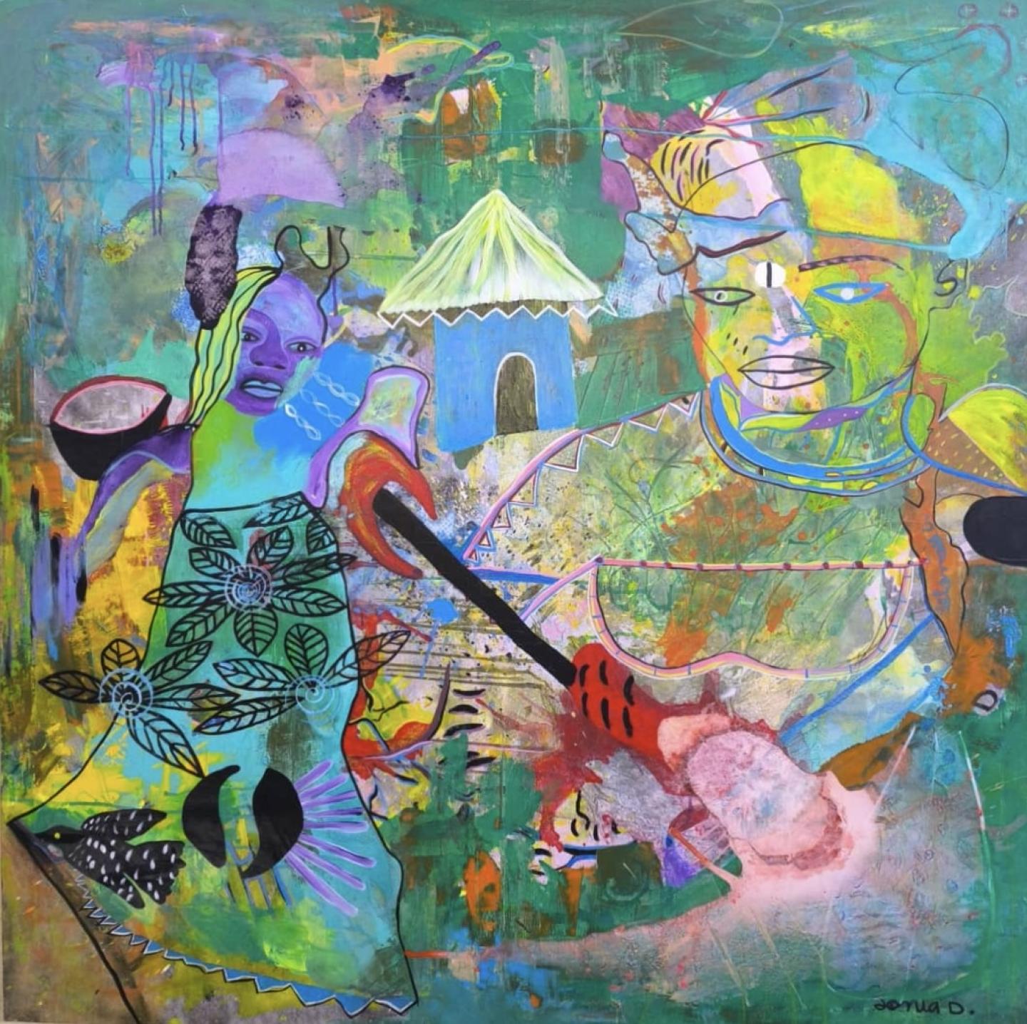 Yebiosso - 2024 - 130 x 130 cm