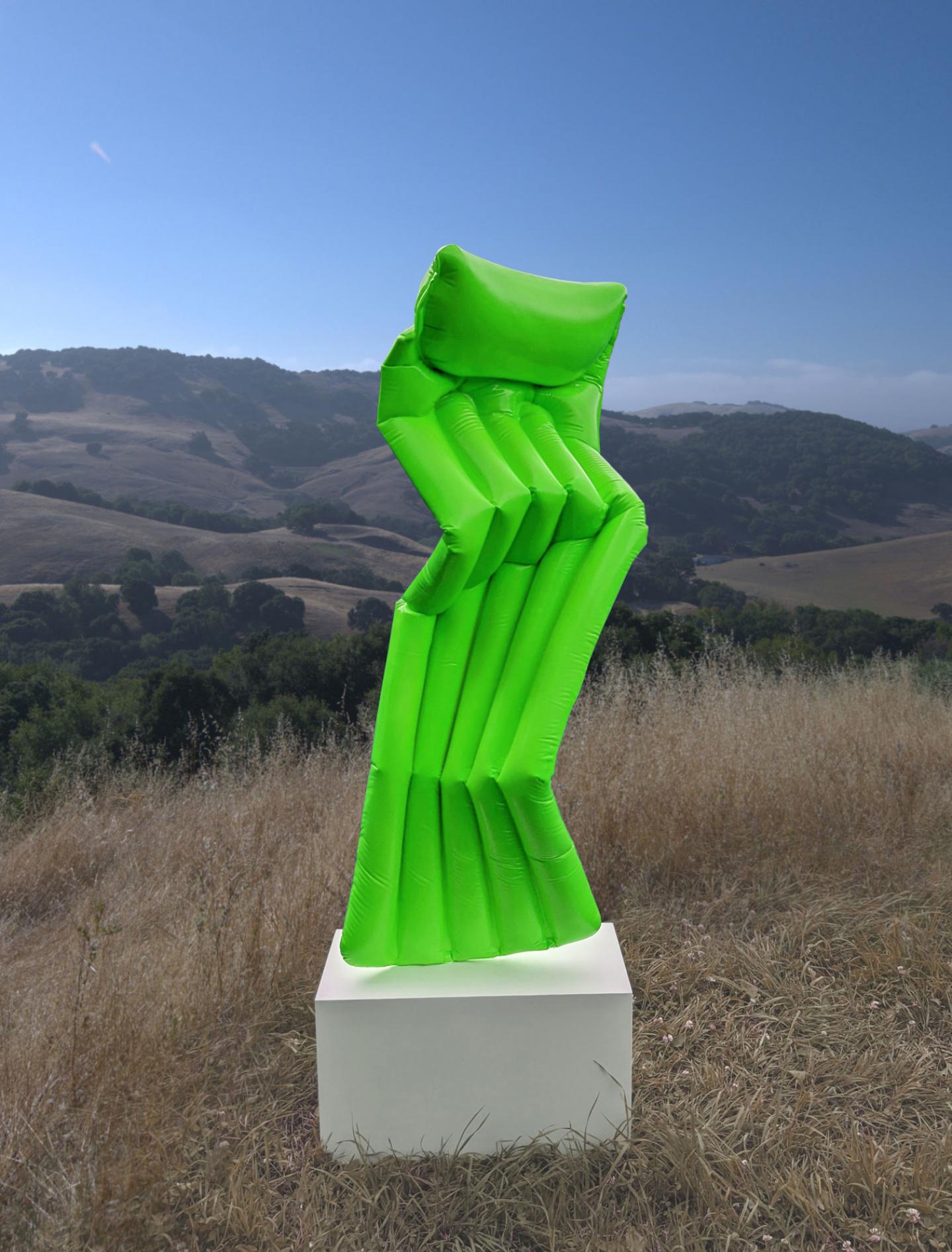 ADAM PARKER SMITH Contrapposto pool float, 2020 Resin, Steel, fiberglas, urethane, powder coated steel base 152 x 53 x 35 cm (59.8 x 20.9 x 13.8 inch) Signed, Estimate: $28,000 - $30,000