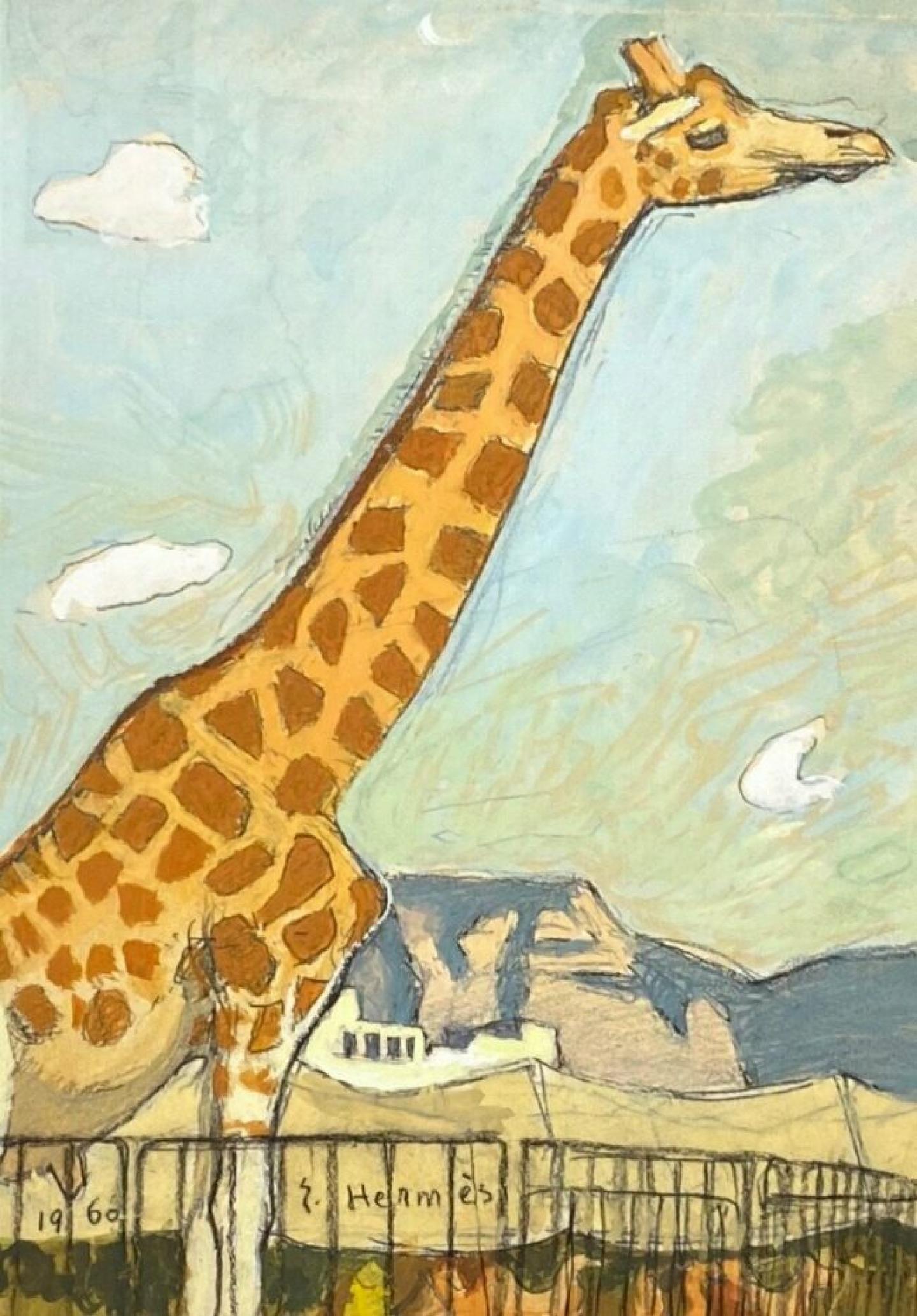 Une girafe, pour changer. Crédits: Succession Erich Hermès.