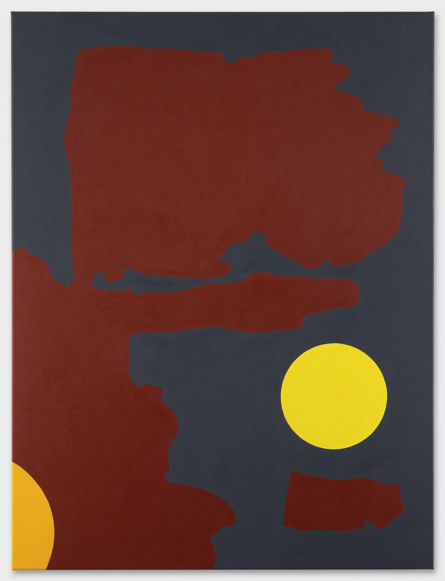 Jean-Luc Manz, Une promenade de ce côté no 22, 2020, acrylic on canvas, 68 x 80 cm