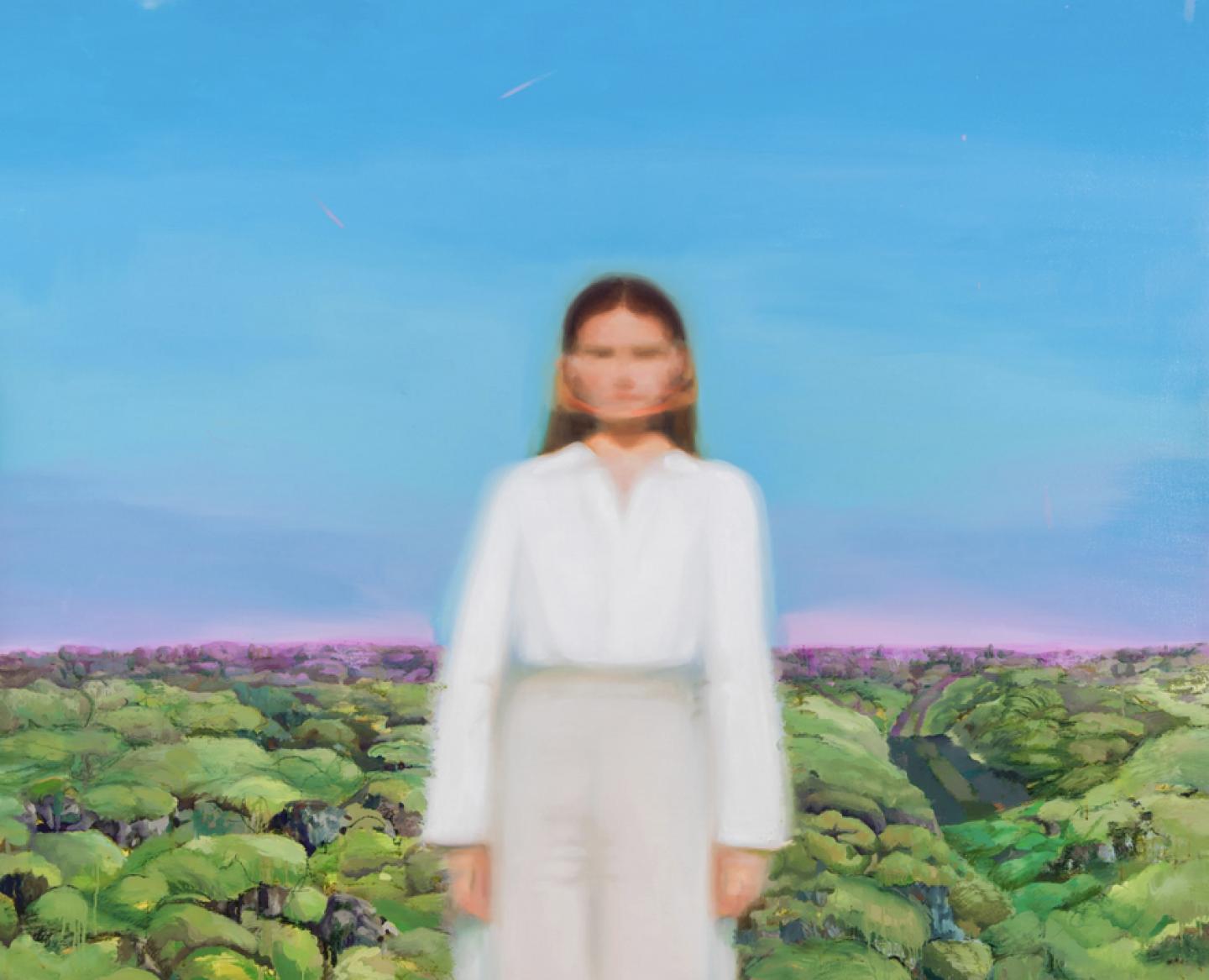 Marcos Navarro, Beauty 001, 2026, huile sur toile, 160 x 130 cm