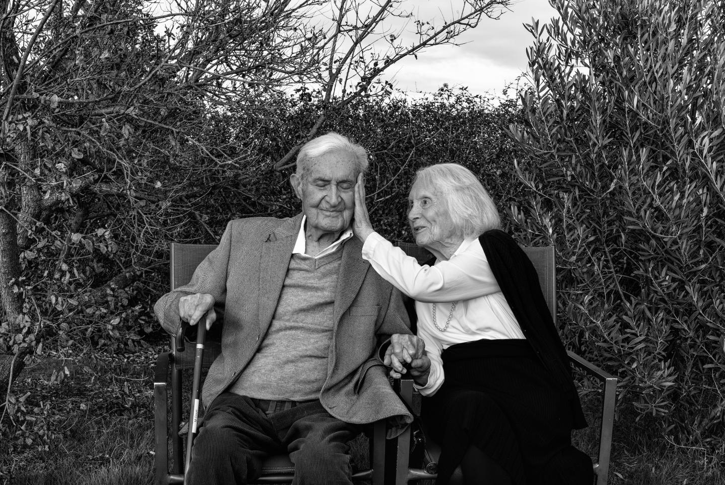 Michel Court 103 ans et Simone Court 98 ans ©Aliagas