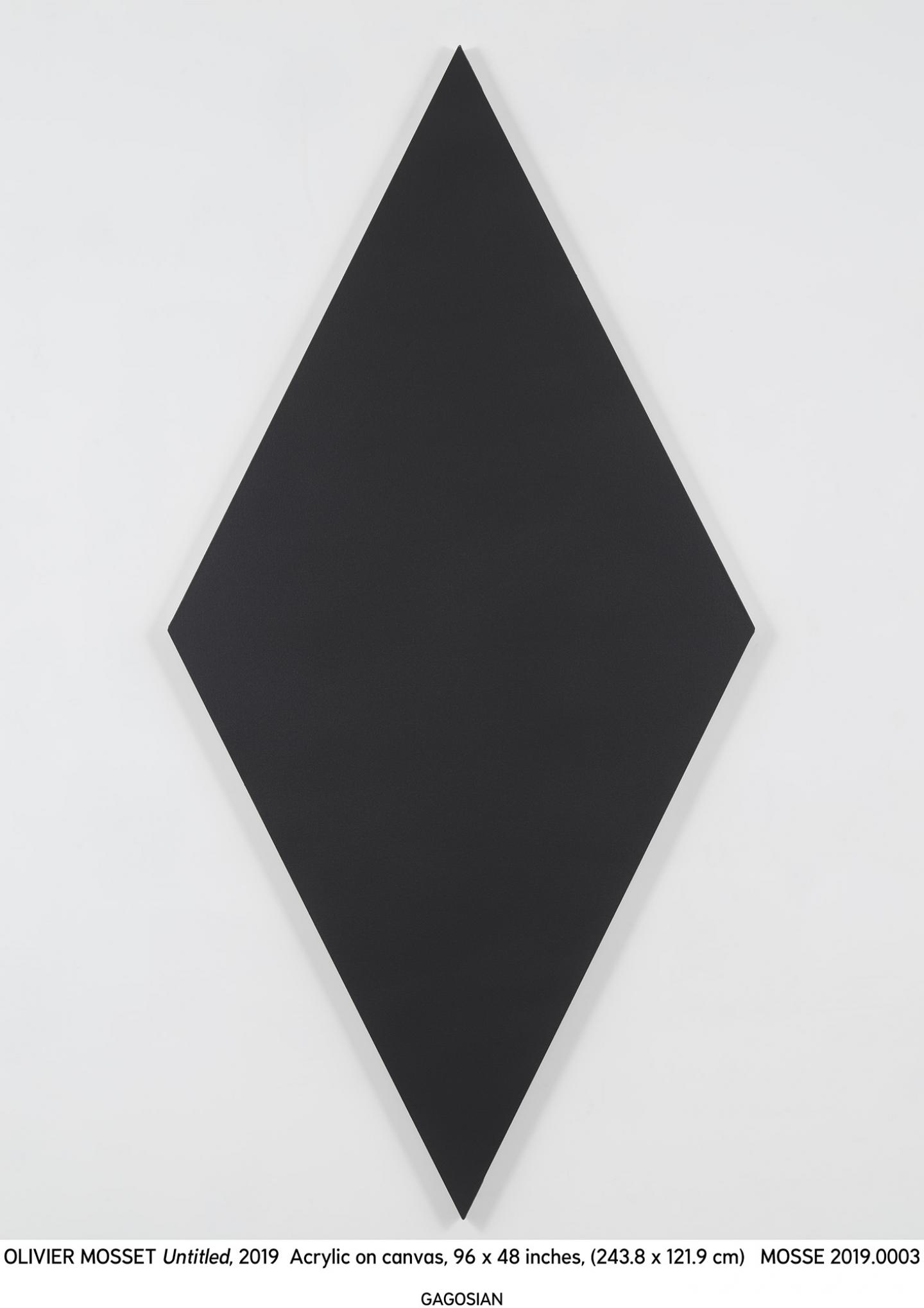 Olivier Mosset Untitled, 2019 Acrylic on canvas, 96 x 48 inches @gagosian