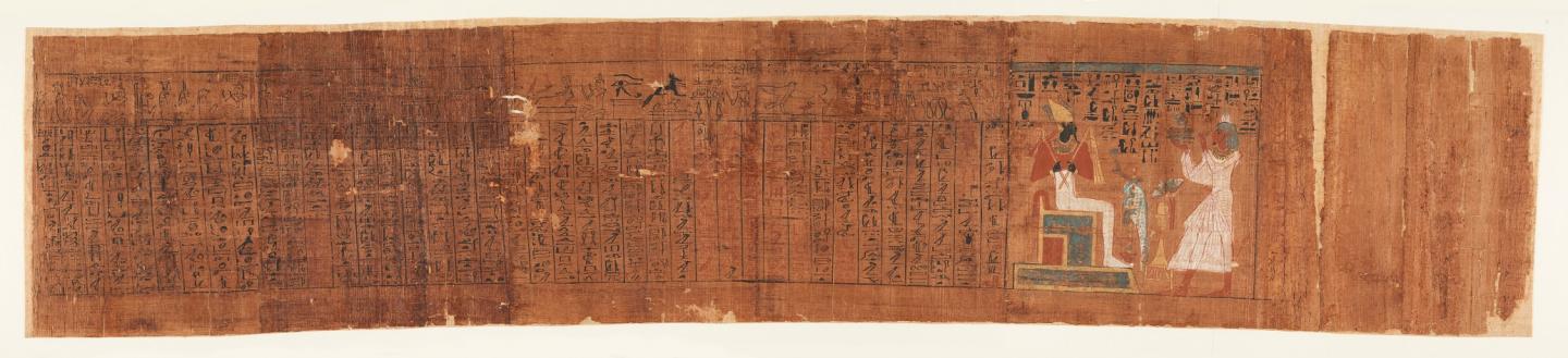 ©Fondation Martin Bodmer. PB 101, XXIe dynastie. Papyrus, 23 x 117 cm
