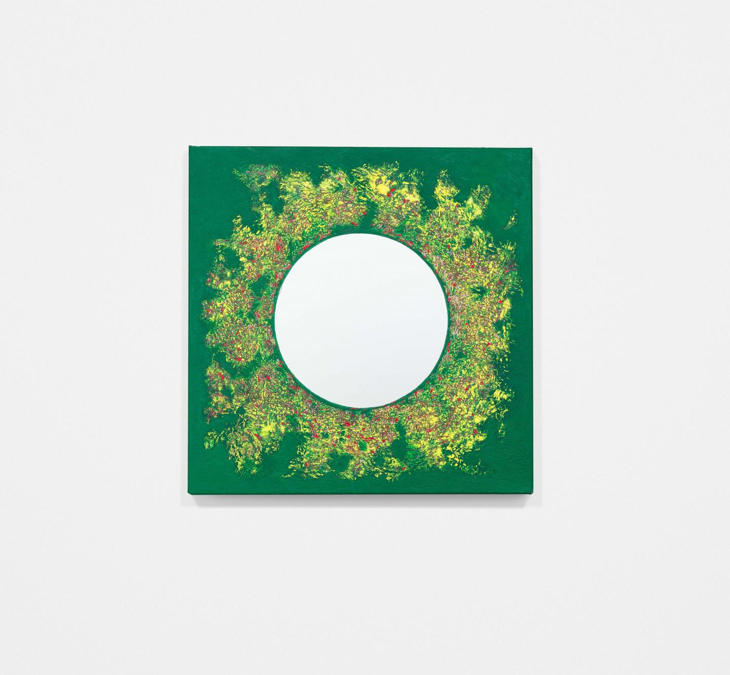 Rouge Jaune Vert vide 49 x 40 x 3 cm huile sur alu2023-2025