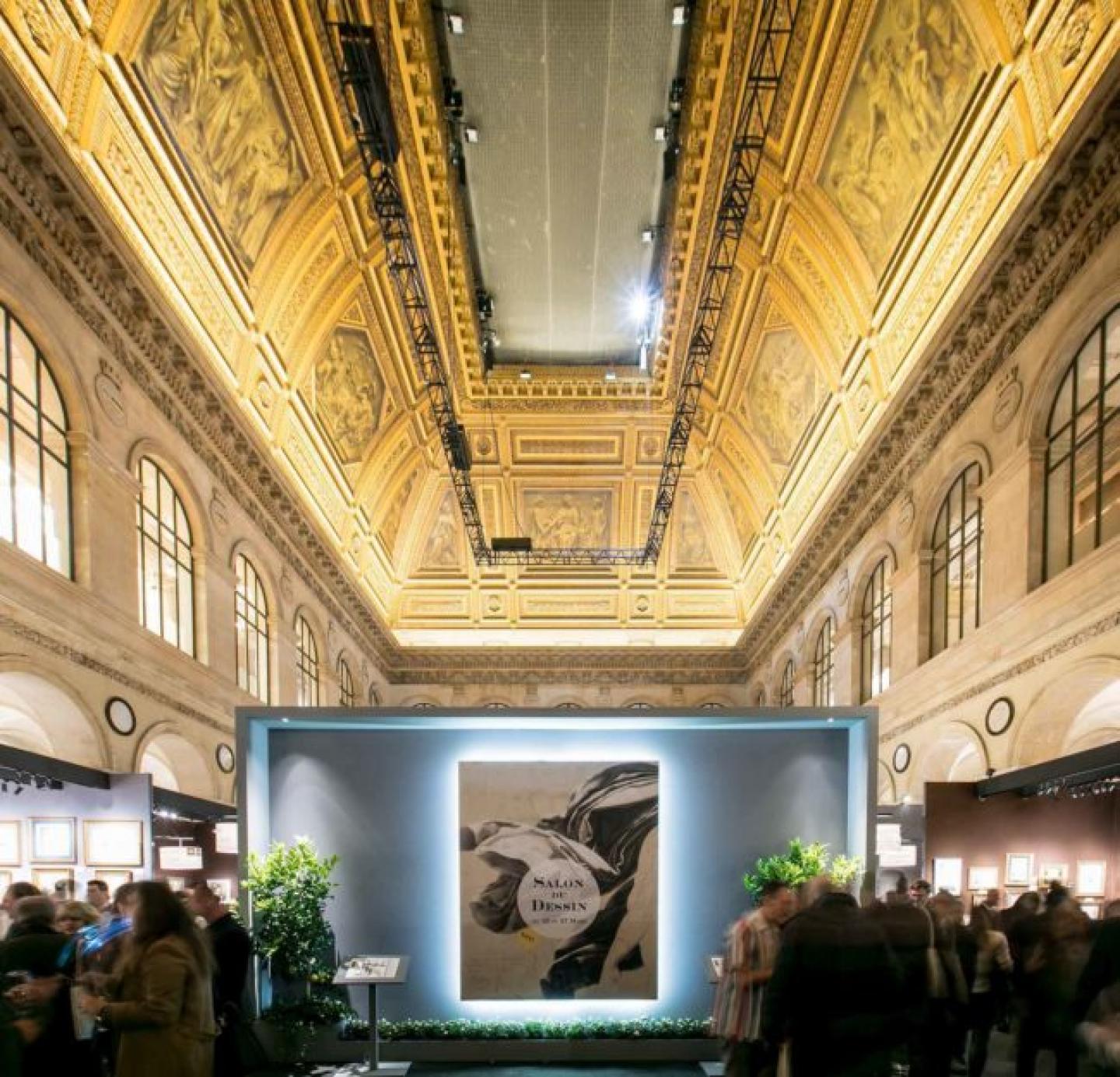 Le salon du Dessin dans l'ancienne Bourse. Une image de l'édition de 2017.