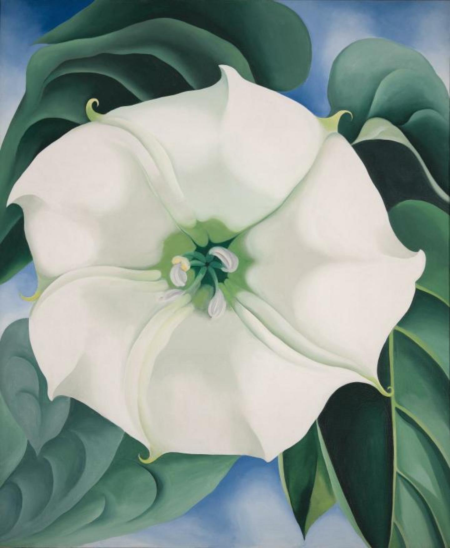 Georgia O'Keeffe,  Jimson Weed / White Flower No.1, 1932, @ Centre Pompidou